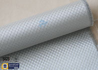 Silver Coated Fabric Aluminized Fiberglass Cloth 6.5OZ 0.2MM 260℃ Checked