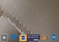 1200g/m2 Brown Cross Twill Weave High Silica Fabric 1200℃ Fiberglass Cloth