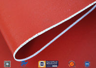 1mm High Temperature Bright Red silicone coated glass fabric 3784 850g/m2
