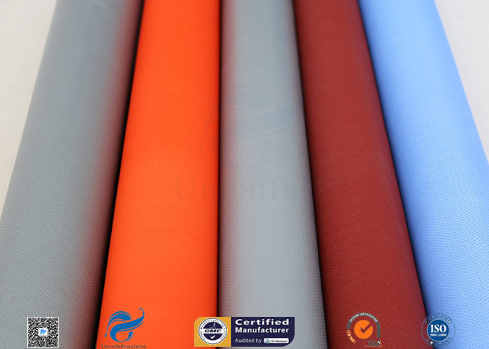 360GSM Plain weaving silicone coated fiberglass cloth For Hot Air Tunnel Curtain