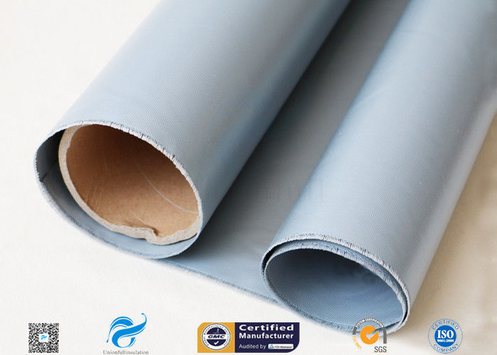 360GSM Plain weaving silicone coated fiberglass cloth For Hot Air Tunnel Curtain