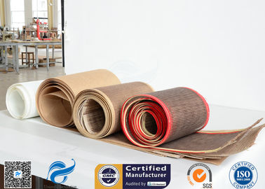 560gsm 4x4mm PTFE Met een laag bedekt Glasvezel Open Netwerk voor TortillaTransportband